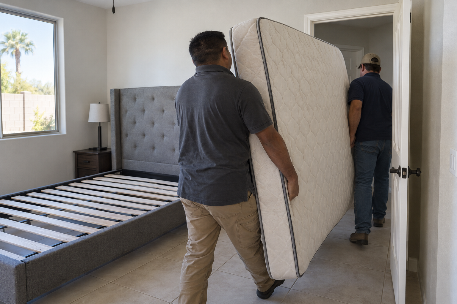 mattress removal from a Phoenix bedroom