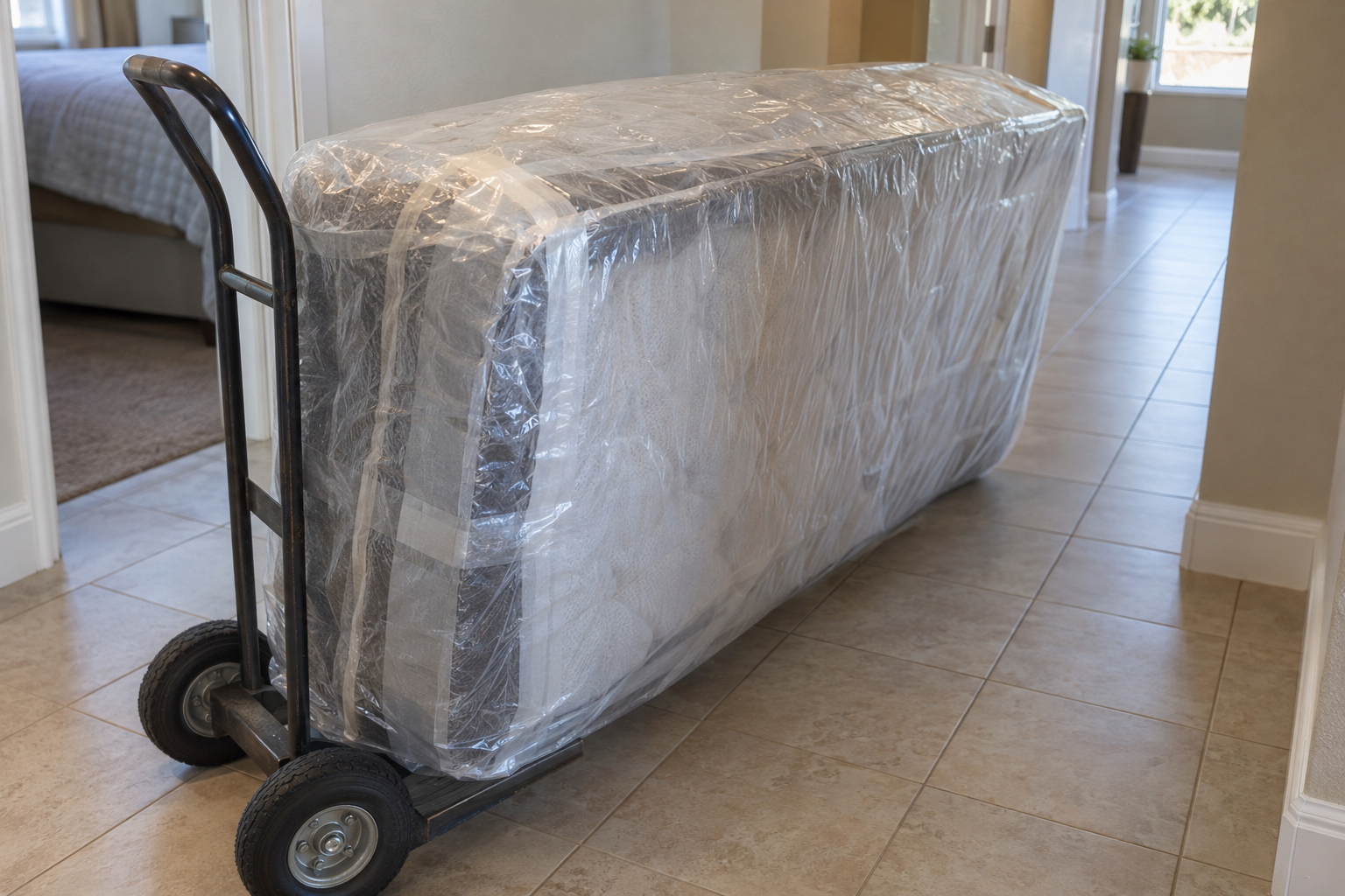 mattress sealed in plastic wrap